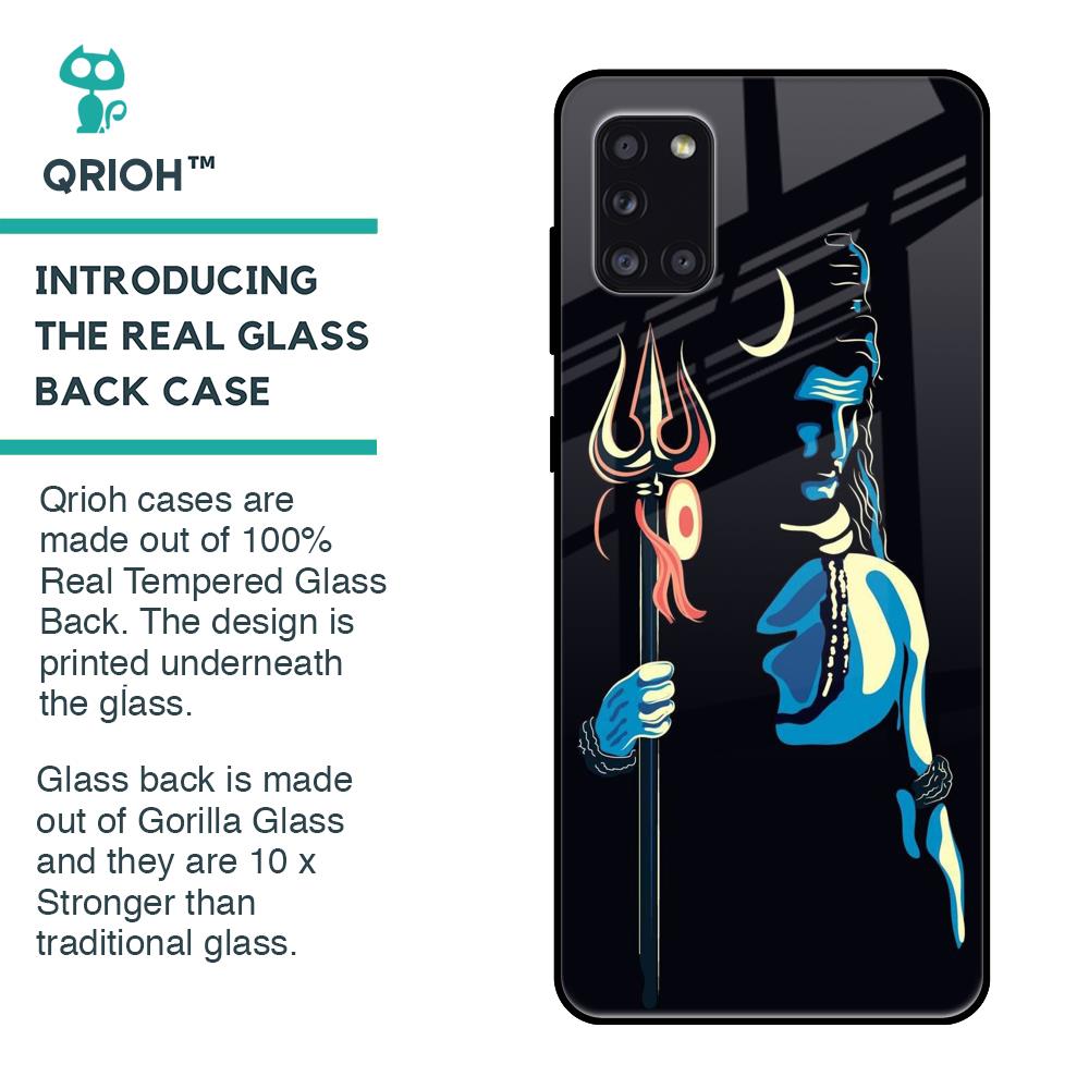Mahakal Glass Case For Samsung Galaxy A31