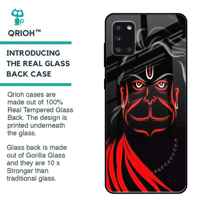 Lord Hanuman Glass Case For Samsung Galaxy A31