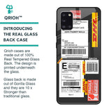 Cool Barcode Label Glass case For Samsung Galaxy A31