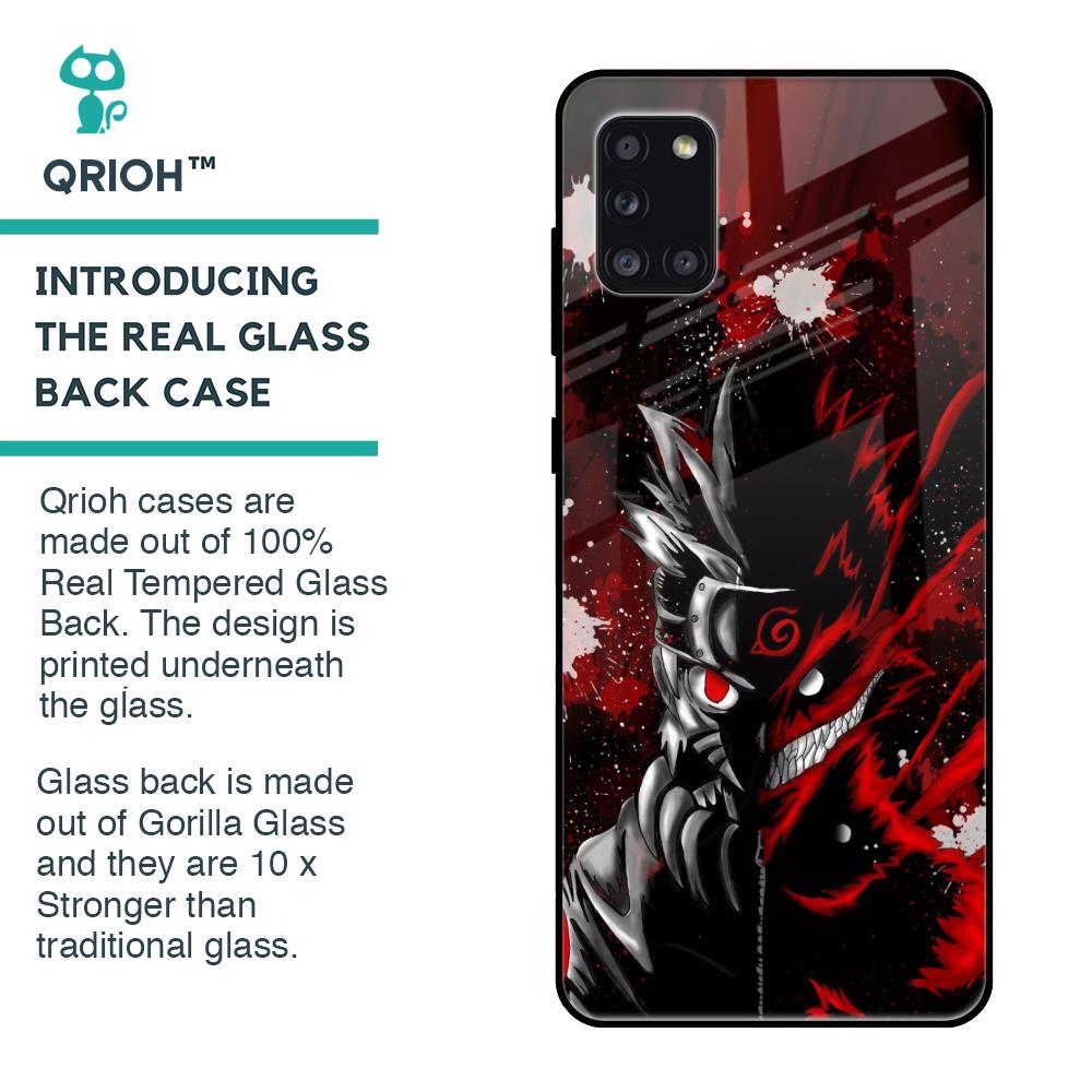 Dark Character Glass Case for Samsung Galaxy A31