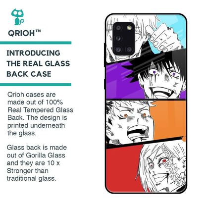 Anime Sketch Glass Case for Samsung Galaxy A31