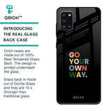 Go Your Own Way Glass Case for Samsung Galaxy A31