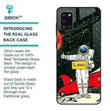 Astronaut on Mars Glass Case for Samsung Galaxy A31