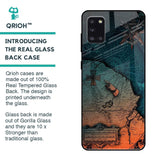 Geographical Map Glass Case for Samsung Galaxy A31