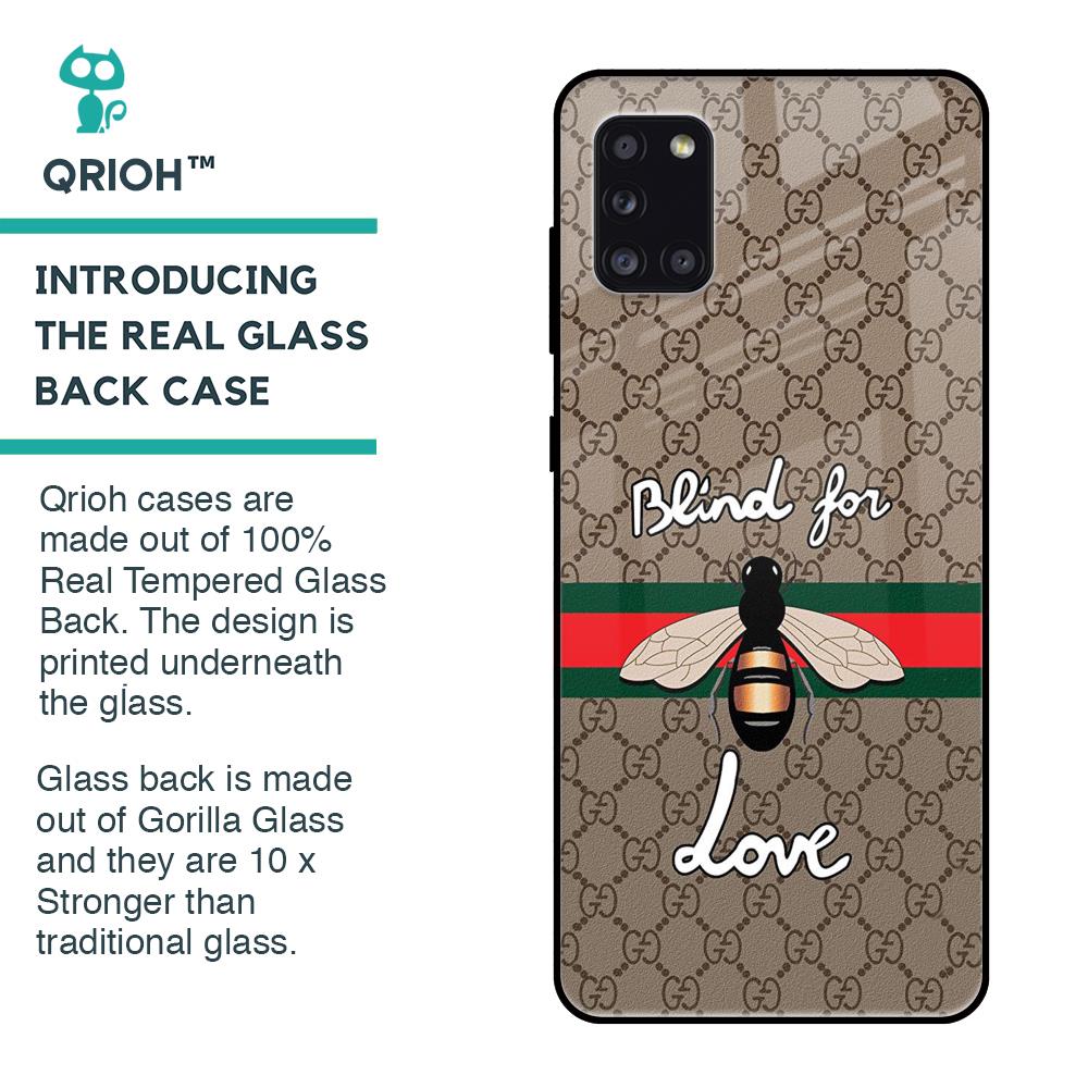 Blind For Love Glass case for Samsung Galaxy A31