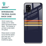 Tricolor Stripes Glass Case For Samsung Galaxy A31