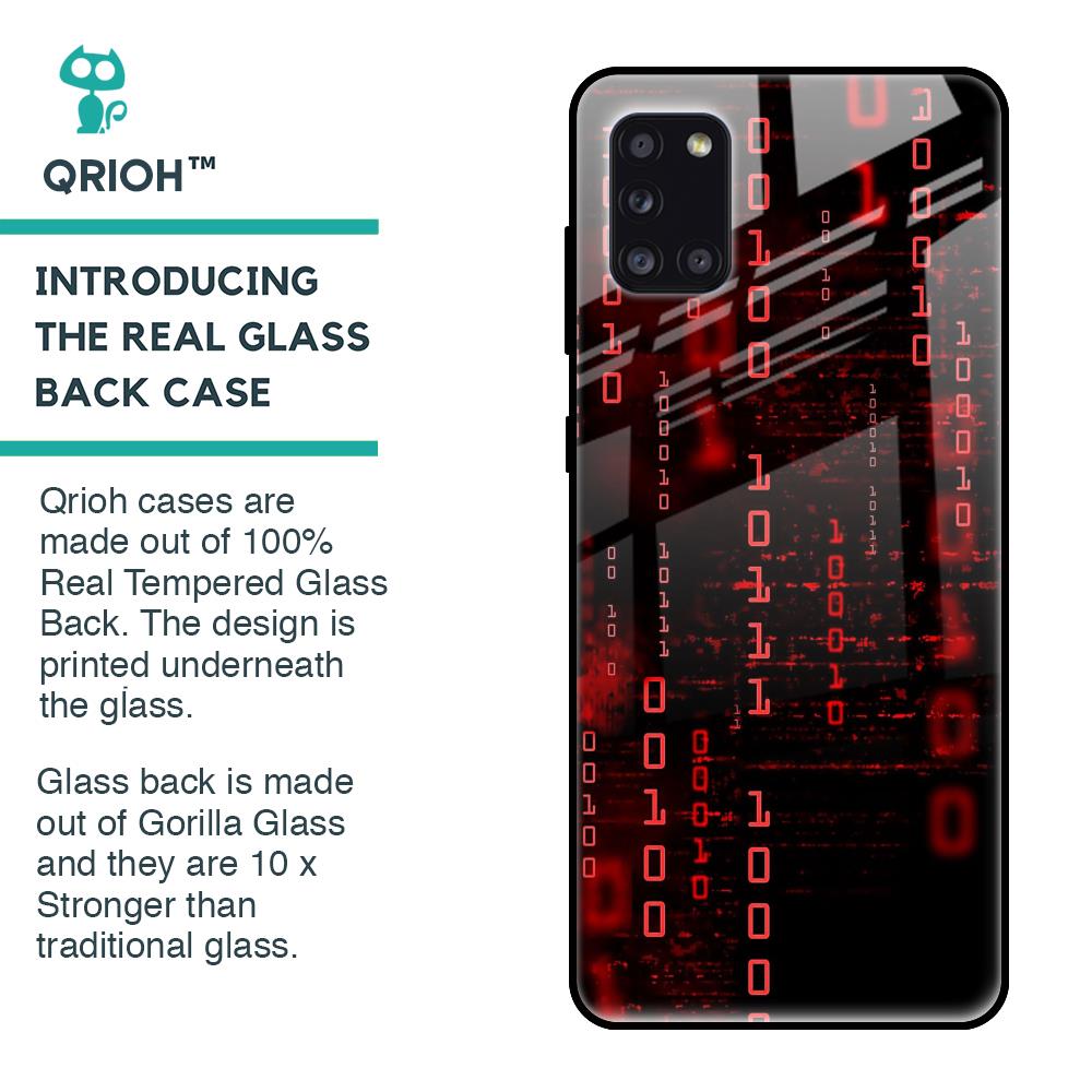 Let's Decode Glass Case For Samsung Galaxy A31