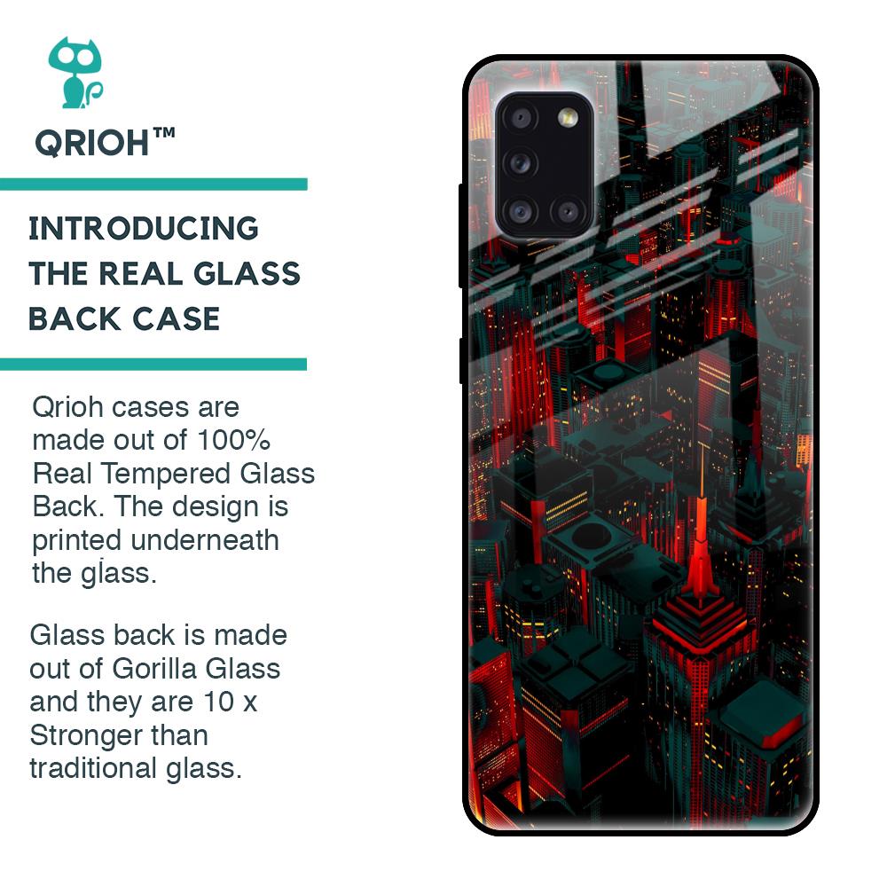 City Light Glass Case For Samsung Galaxy A31