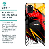 Race Jersey Pattern Glass Case For Samsung Galaxy A31