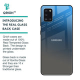 Blue Grey Ombre Glass Case for Samsung Galaxy A31