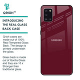 Classic Burgundy Glass Case for Samsung Galaxy A31