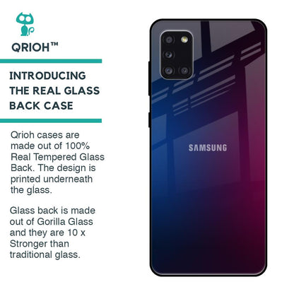 Mix Gradient Shade Glass Case For Samsung Galaxy A31
