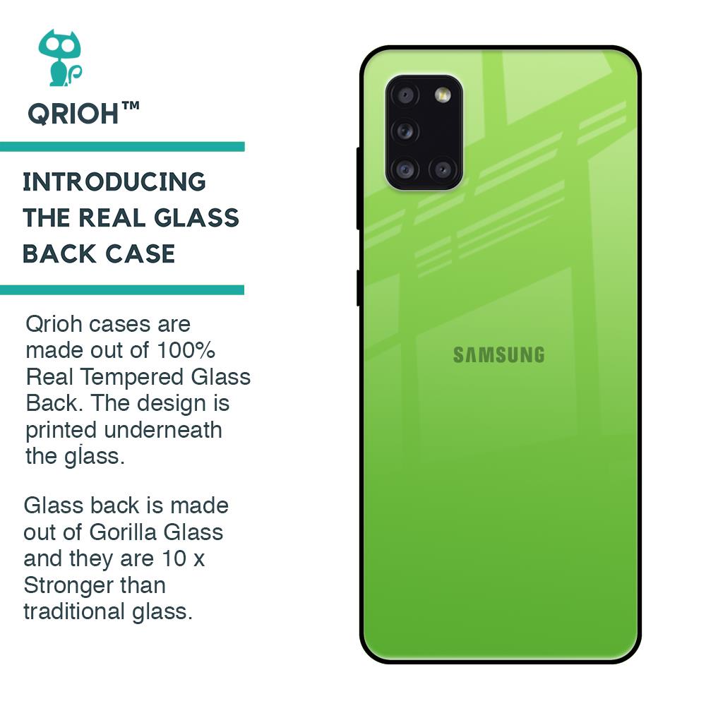 Paradise Green Glass Case For Samsung Galaxy A31