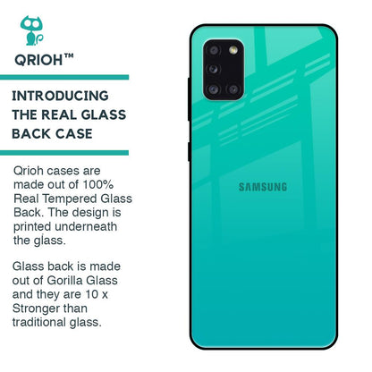 Cuba Blue Glass Case For Samsung Galaxy A31