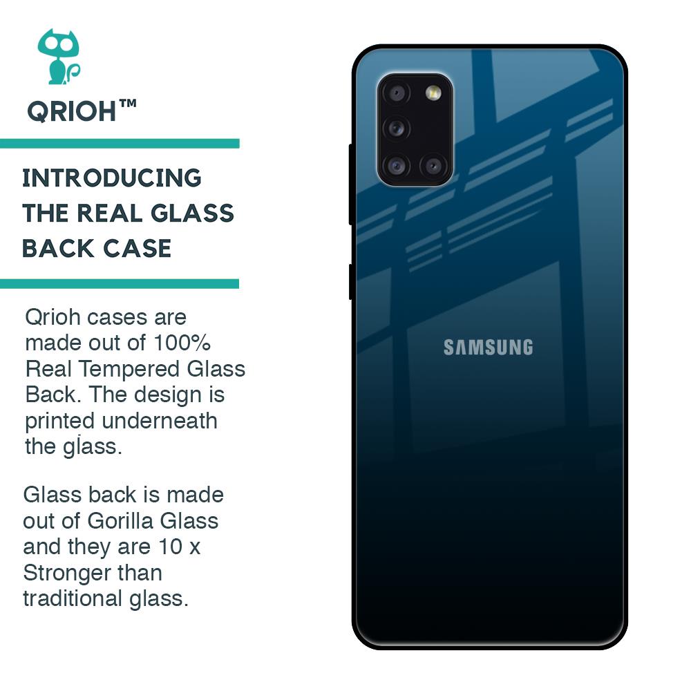 Sailor Blue Glass Case For Samsung Galaxy A31