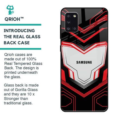 Quantum Suit Glass Case For Samsung Galaxy A31