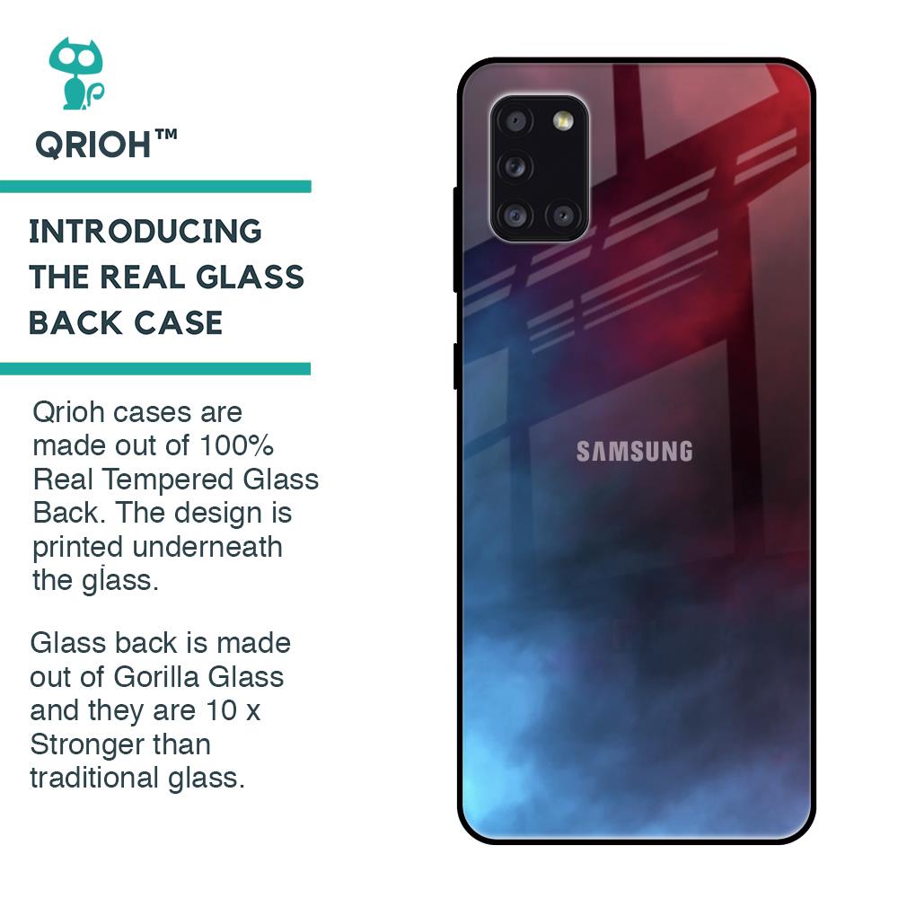 Smokey Watercolor Glass Case for Samsung Galaxy A31