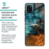Golden Splash Glass Case for Samsung Galaxy A31