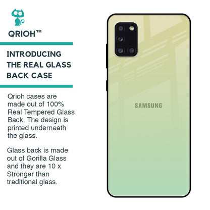Mint Green Gradient Glass Case for Samsung Galaxy A31