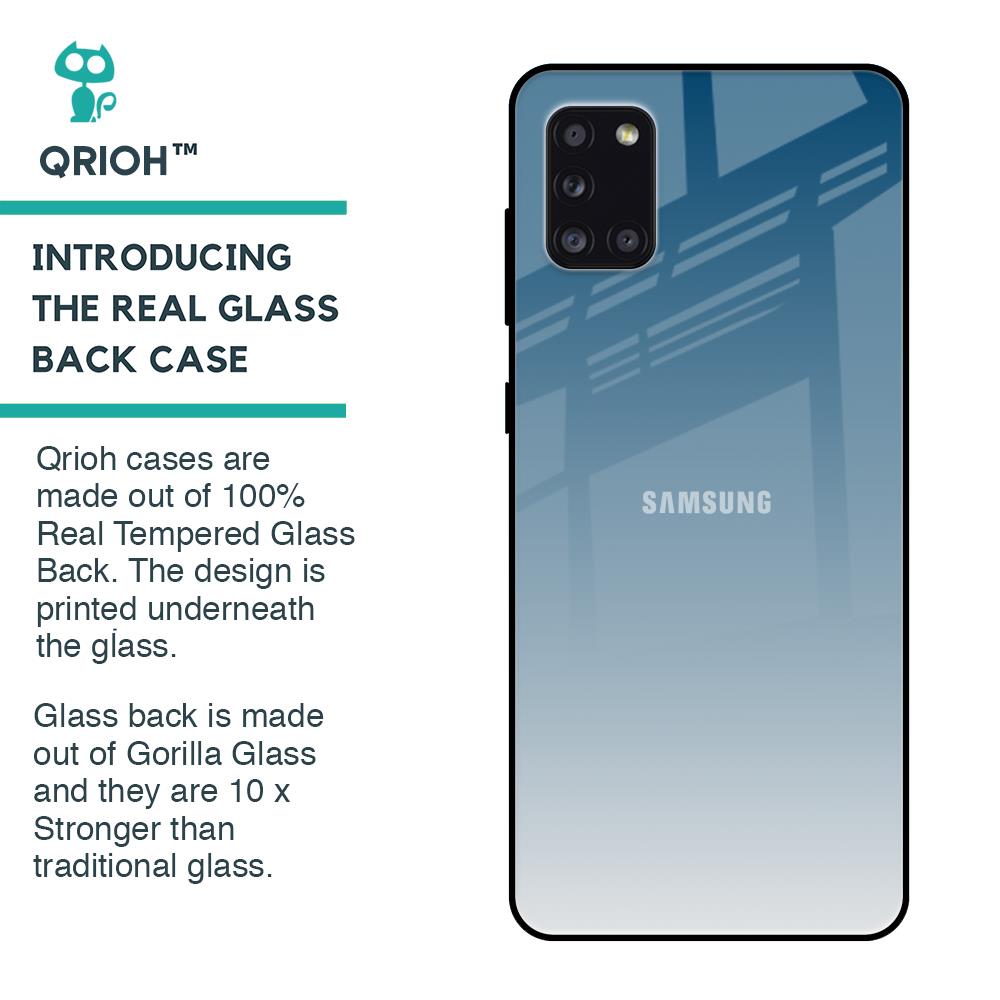 Deep Sea Space Glass Case for Samsung Galaxy A31