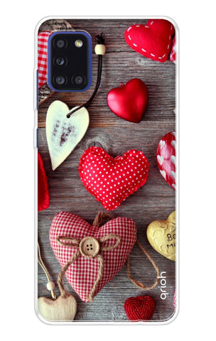 Valentine Hearts Samsung Galaxy A31 Back Cover