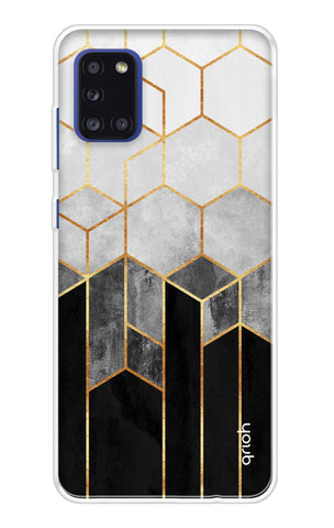 Hexagonal Pattern Samsung Galaxy A31 Back Cover