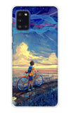 Riding Bicycle to Dreamland Samsung Galaxy A31 Back Cover