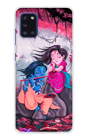 Radha Krishna Art Samsung Galaxy A31 Back Cover