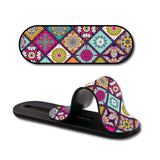 Colorful Mandala Glass case with Slider Phone Grip Combo