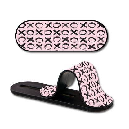 XOXO Glass case with Slider Phone Grip Combo