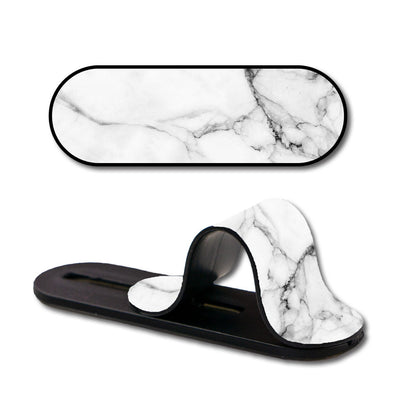 Marble Stripe Glass case with Slider Phone Grip Combo