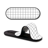 Checked Square Pattern Glass case with Slider Phone Grip Combo