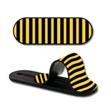 Black And Yellow Stripes Glass case with Slider Phone Grip Combo