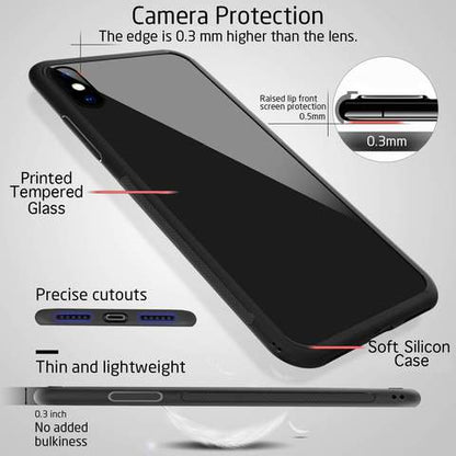 High End Fashion Glass case for iPhone XR