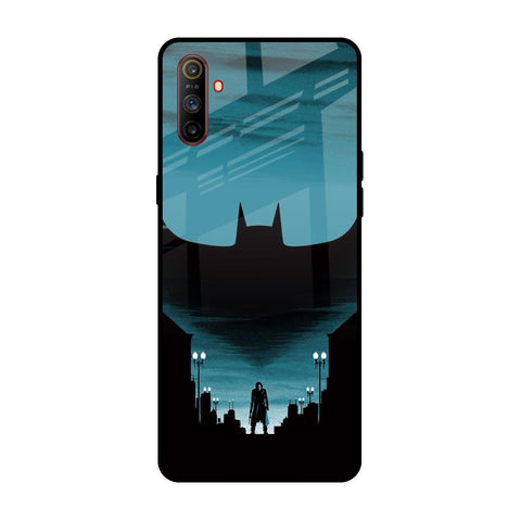 Cyan Bat Realme C3 Glass Back Cover Online