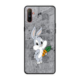 Cute Baby Bunny Realme C3 Glass Back Cover Online