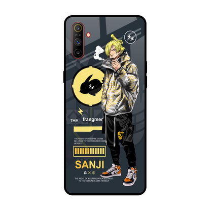 Cool Sanji Realme C3 Glass Back Cover Online