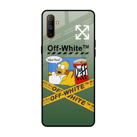 Duff Beer Realme C3 Glass Back Cover Online