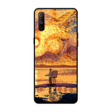 Sunset Vincent Realme C3 Glass Back Cover Online