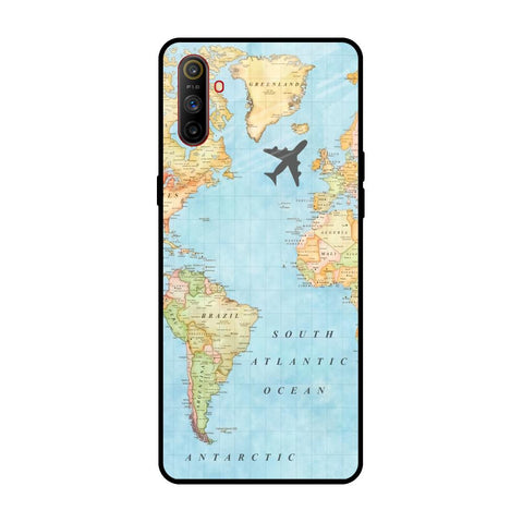 Travel Map Realme C3 Glass Back Cover Online