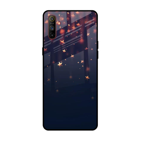 Falling Stars Realme C3 Glass Back Cover Online