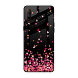 Heart Rain Fall Realme C3 Glass Back Cover Online