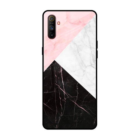 Marble Collage Art Realme C3 Glass Back Cover Online