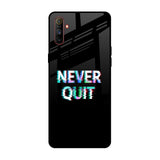 Never Quit Realme C3 Glass Back Cover Online