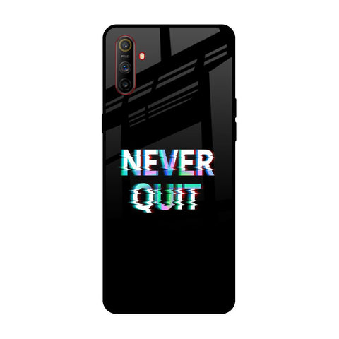 Never Quit Realme C3 Glass Back Cover Online