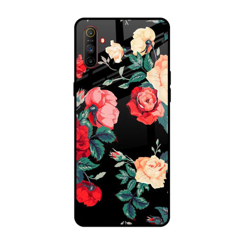 Floral Bunch Realme C3 Glass Back Cover Online