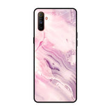 Diamond Pink Gradient Realme C3 Glass Back Cover Online