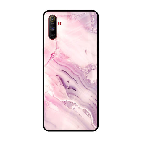 Diamond Pink Gradient Realme C3 Glass Back Cover Online