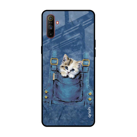 Kitty In Pocket Realme C3 Glass Back Cover Online
