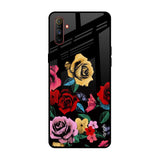 Floral Decorative Realme C3 Glass Back Cover Online